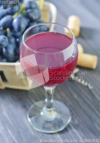 Image of homemade wine in glass