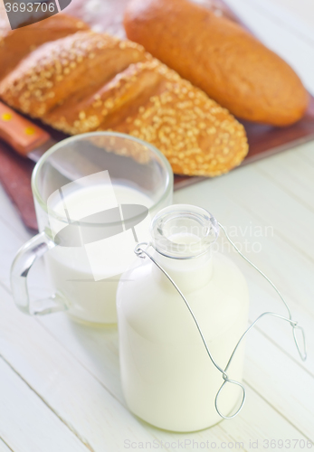Image of milk in bottle