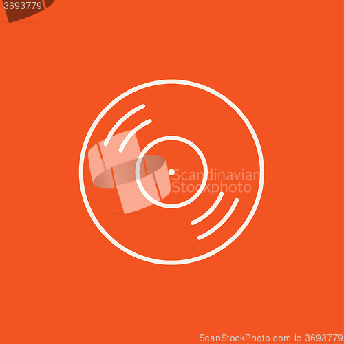 Image of Disc line icon.