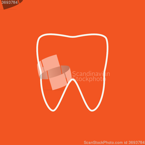 Image of Tooth line icon.