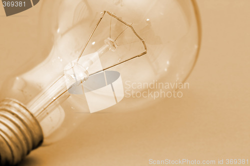 Image of Background with lit lightbulb