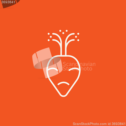 Image of Beet line icon.