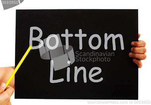 Image of Bottom Line Blackboard Means Net Earnings Per Share