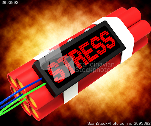 Image of Stress On Dynamite Showing Pressure Of Work