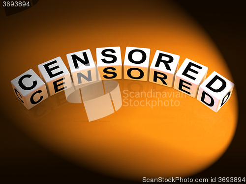 Image of Censored Dice Show Edited Blacklisted and Forbidden