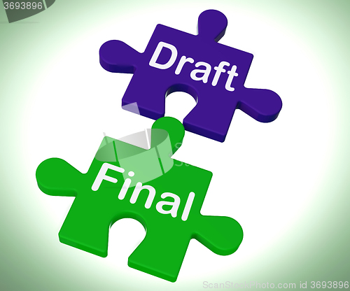 Image of Draft Final Puzzle Shows Write And Rewrite
