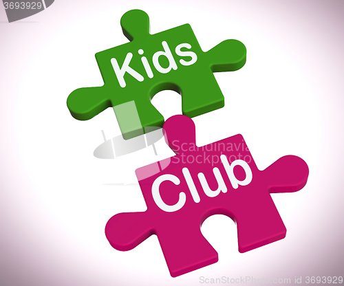 Image of Kids Club Puzzle Shows Play And Fun For Children