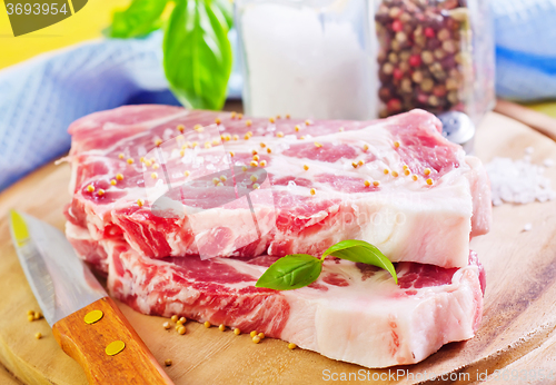 Image of raw meat with spice