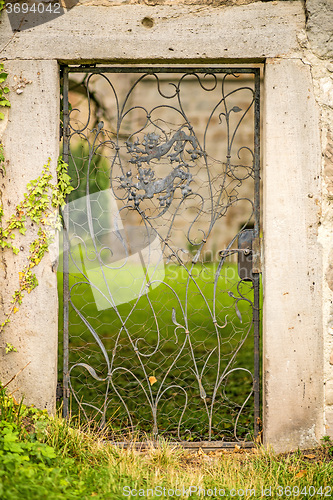 Image of old door of a castle