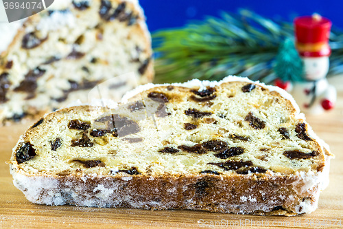 Image of German christmas stollen