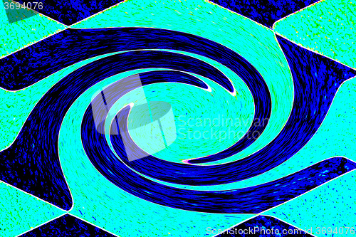 Image of blue spiral