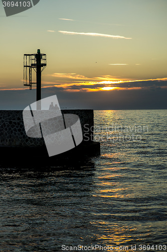 Image of Sunset over the Baltic Sea