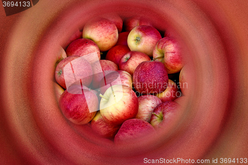 Image of apples in focus