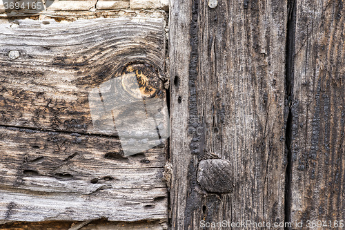 Image of plank of an old frame house