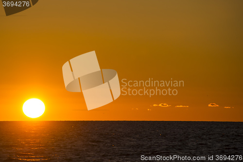 Image of sunset over the Baltic Sea