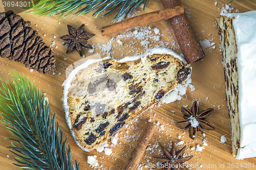 Image of German christmas stollen