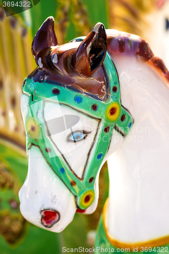 Image of horse of a carousel