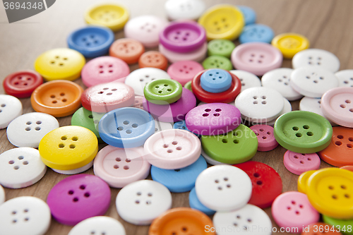 Image of many colorful buttons