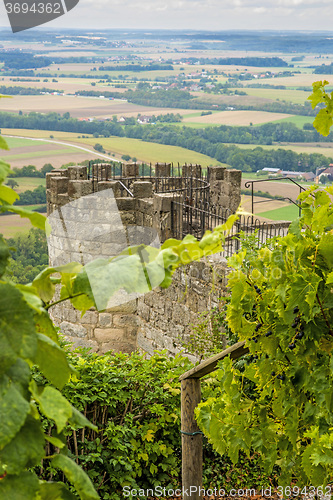 Image of panoramic view of the castle of Waldenburg, Germany