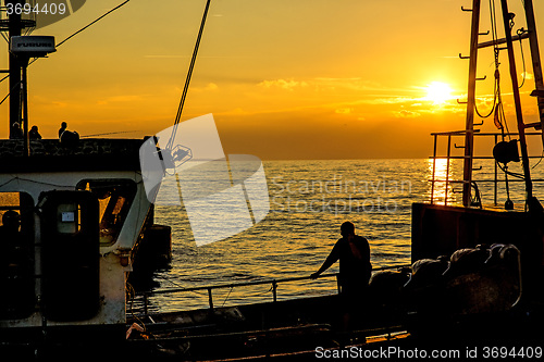 Image of sunset over the Baltic Sea