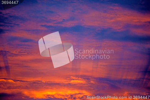 Image of Sky during sunrise