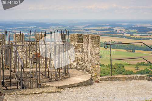 Image of panoramic view of the castle of Waldenburg, Germany