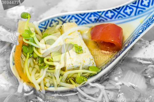 Image of Chinese soup with tofu