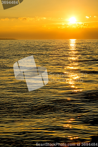 Image of sunset over the Baltic Sea