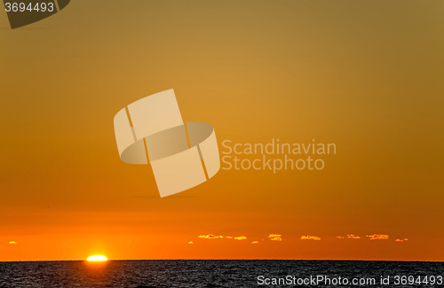 Image of sunset over the Baltic Sea