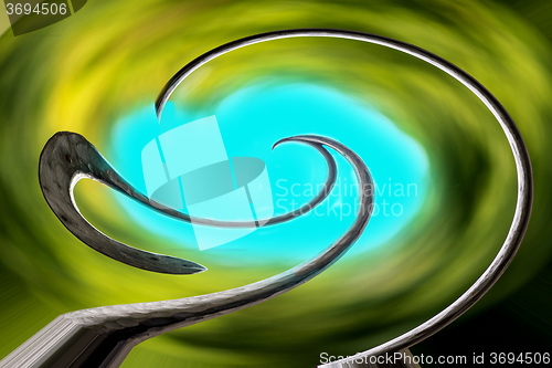 Image of colorful spiral