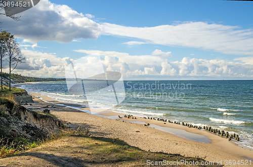Image of Baltic Sea in Poland, beach of Orzechowo, Poland