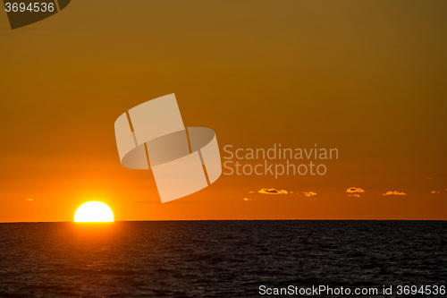 Image of sunset over the Baltic Sea