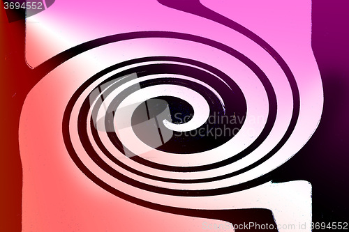 Image of black spiral in a frame