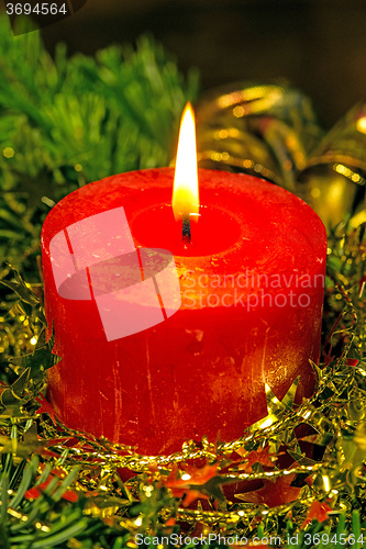 Image of Candle on advent wreath