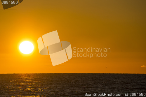 Image of sunset over the Baltic Sea