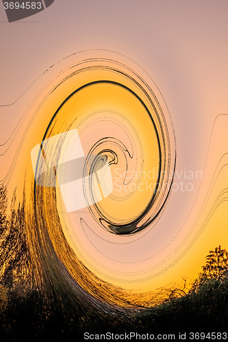 Image of colorful spiral