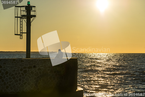 Image of sunset over the Baltic Sea