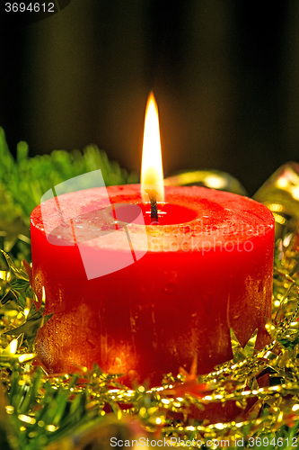 Image of Candle on advent wreath