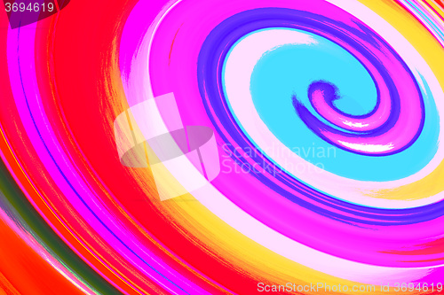 Image of colorful spiral