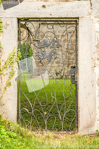 Image of old door of a castle