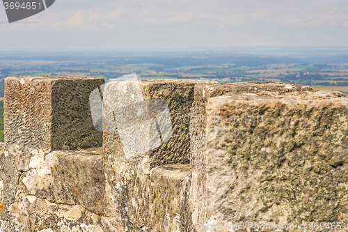 Image of panoramic view of the castle of Waldenburg, Germany