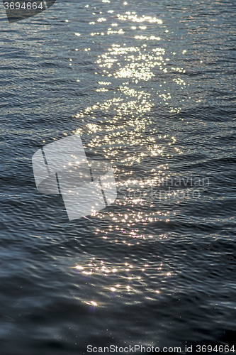 Image of Water with sun reflections