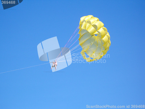 Image of Parachute over the ocean