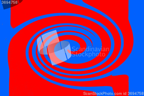 Image of black spiral in a frame