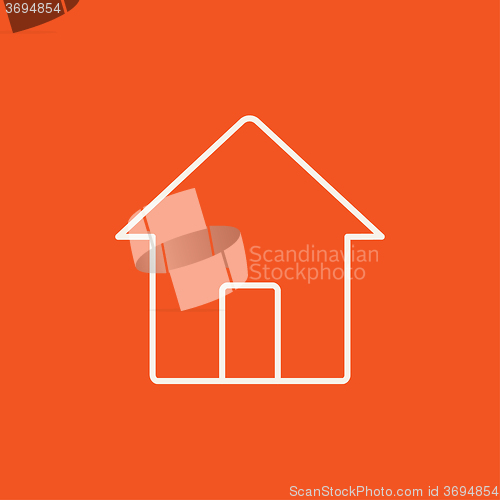 Image of House line icon.