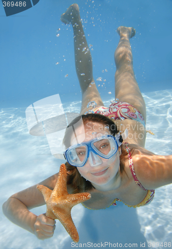 Image of Underwater Girl