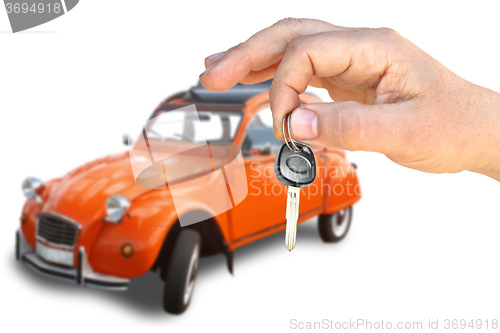 Image of Retro the car and key