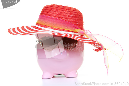 Image of Money-box and sun bonnet