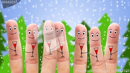 Image of Happy fingers and christmas