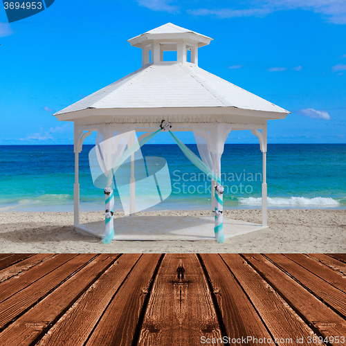 Image of Gazebo on the beach.